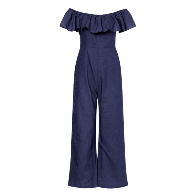 Women's  Sleeveless Summer Pantalon Plus Size Jumpsuit