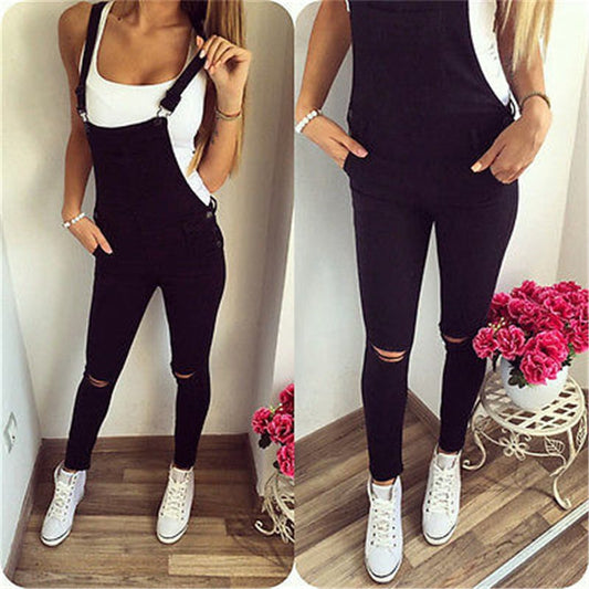 Women Baggy Denim Jeans Jumpsuit