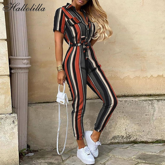 Fashion Print Comfortable Boho JumpSuits for Women