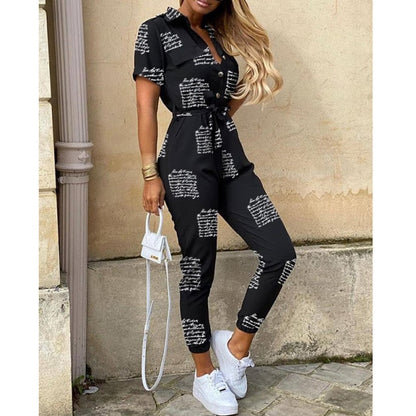 Fashion Print Comfortable Boho JumpSuits for Women