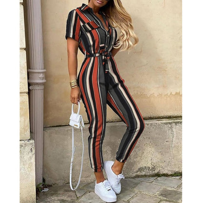 Fashion Print Comfortable Boho JumpSuits for Women