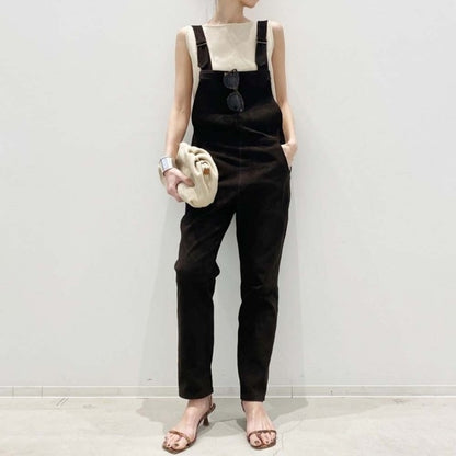 Plain Denim One Piece Casual Pockets Summer Fall Korean Style Jumpsuit