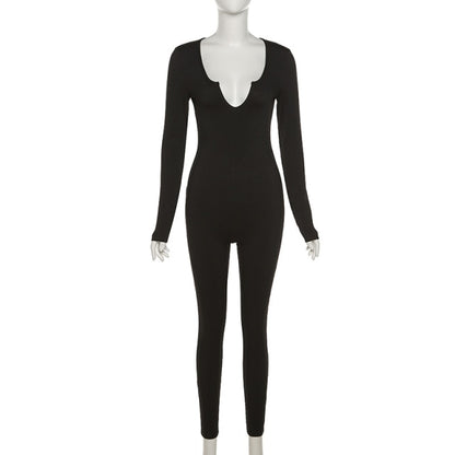 Women Long Sleeve One Piece Jumpsuit