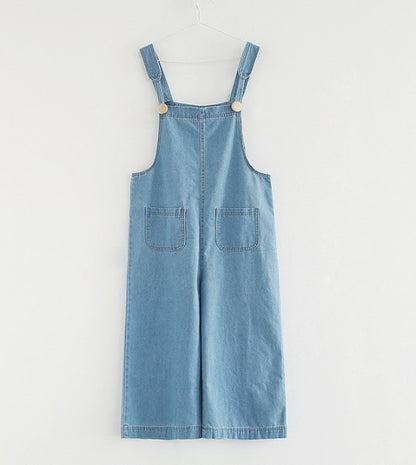 Women  Jeans Ankle-Length Wide Leg Pant Jumpsuit Overalls Large Size