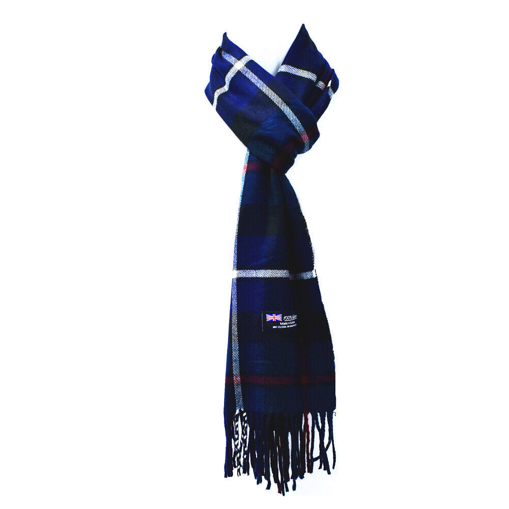 Winter Warm 100% Cashmere Plaid Scarf