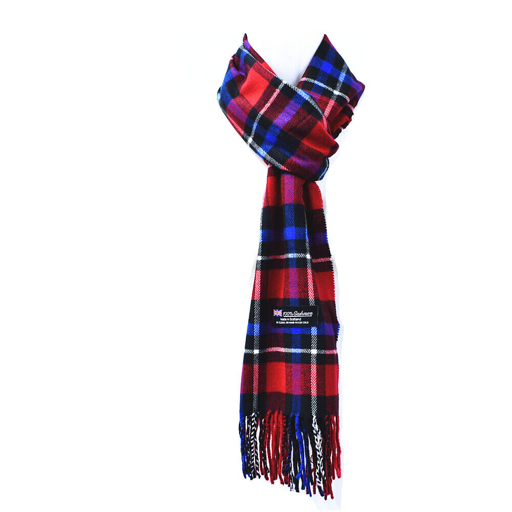 Winter Warm 100% Cashmere Plaid Scarf