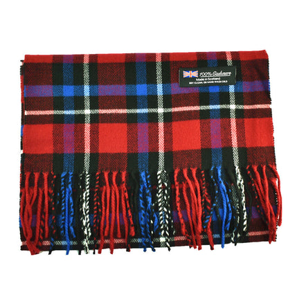 Winter Warm 100% Cashmere Plaid Scarf