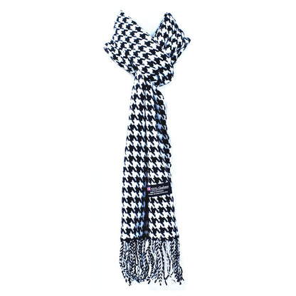 Winter Warm 100% Cashmere Plaid Scarf