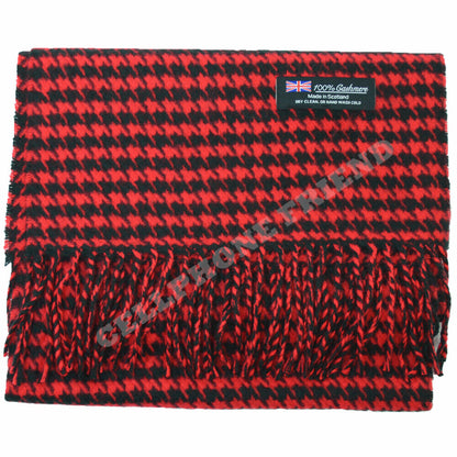 Winter Warm 100% Cashmere Plaid Scarf