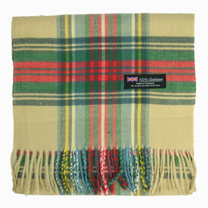 Winter Warm 100% Cashmere Plaid Scarf