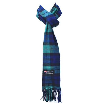 Winter Warm 100% Cashmere Plaid Scarf