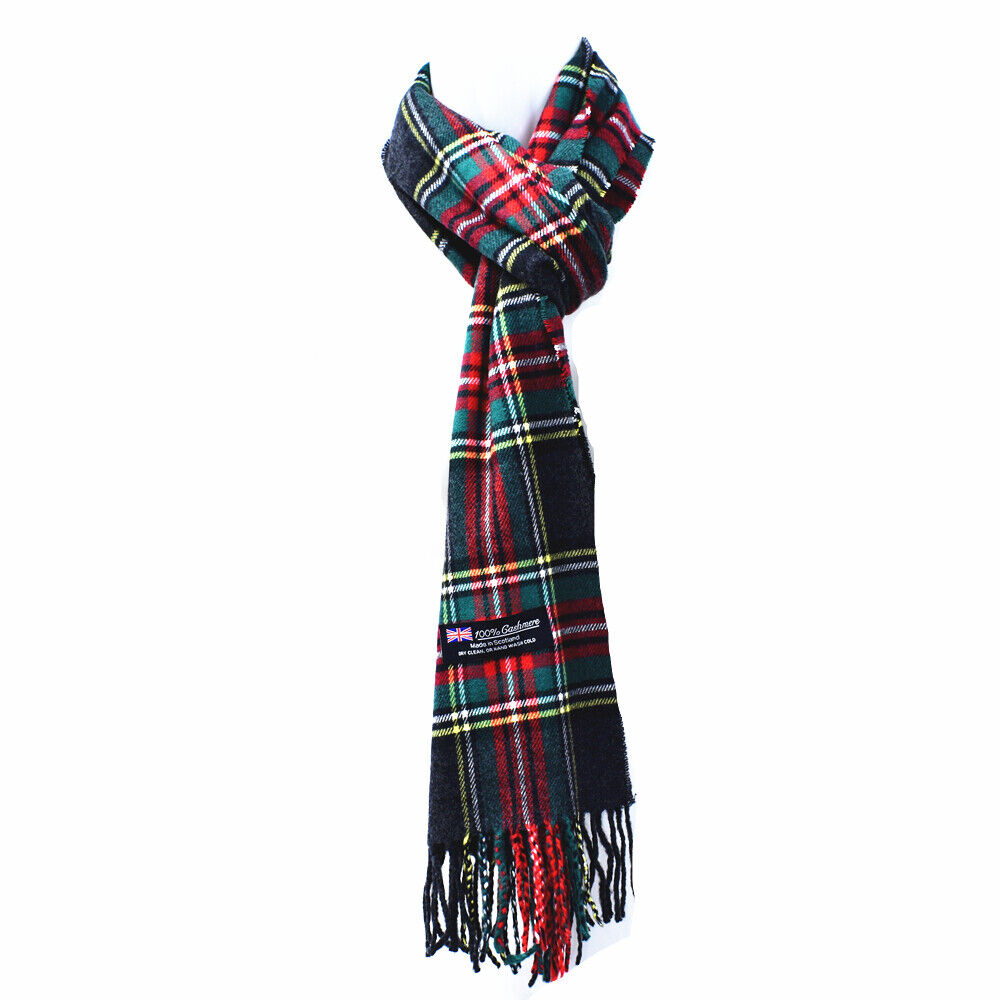 Winter Warm 100% Cashmere Plaid Scarf