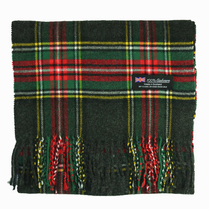 Winter Warm 100% Cashmere Plaid Scarf