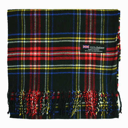 Winter Warm 100% Cashmere Plaid Scarf