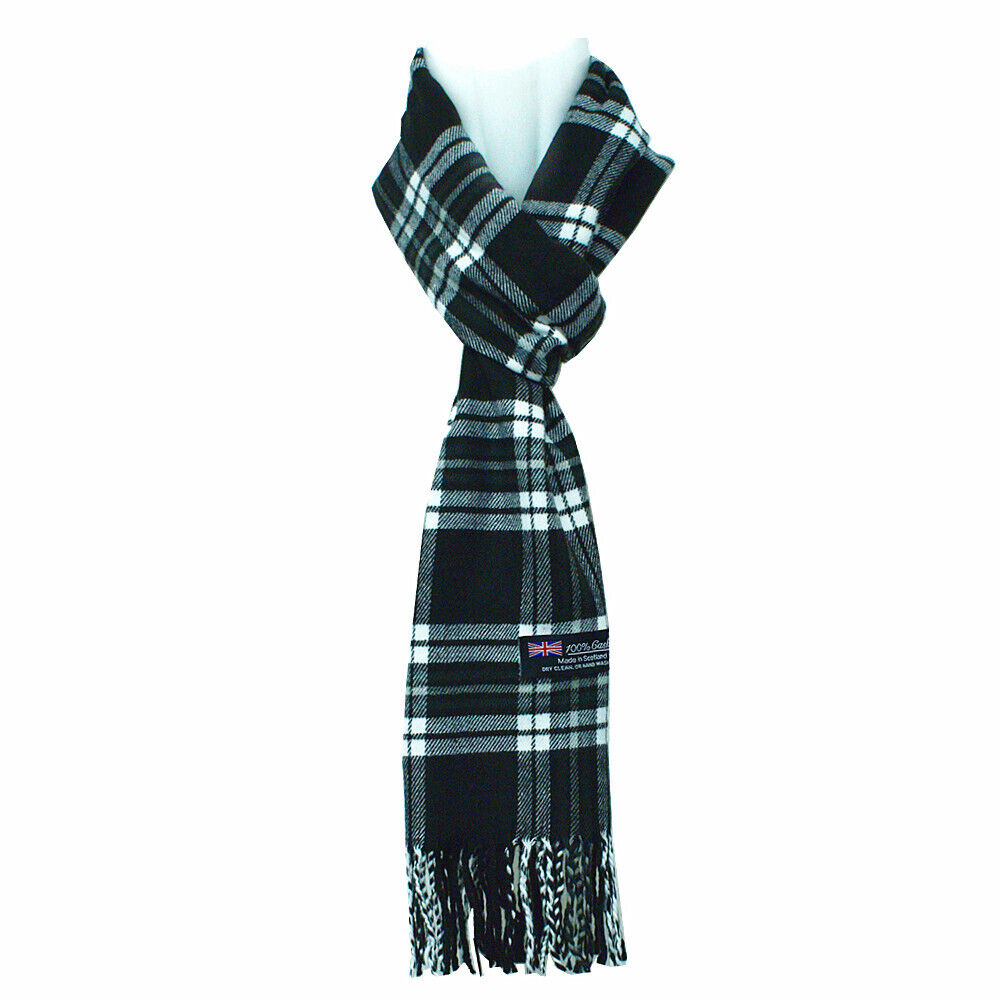 Winter Warm 100% Cashmere Plaid Scarf