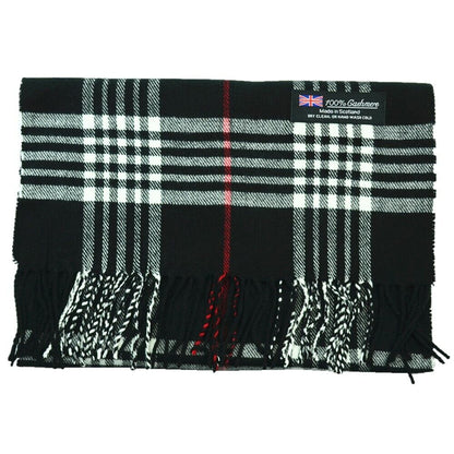 Winter Warm 100% Cashmere Plaid Scarf