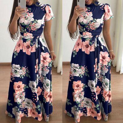 Women's Boho Floral Long Maxi