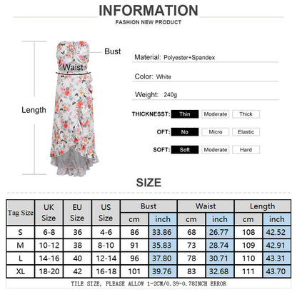 Summer Beach Holiday Floral Midi Dress