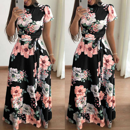 Women's Boho Floral Long Maxi