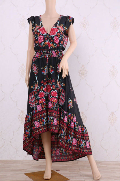 Women's Maxi Boho Floral Summer Beach Long Dress