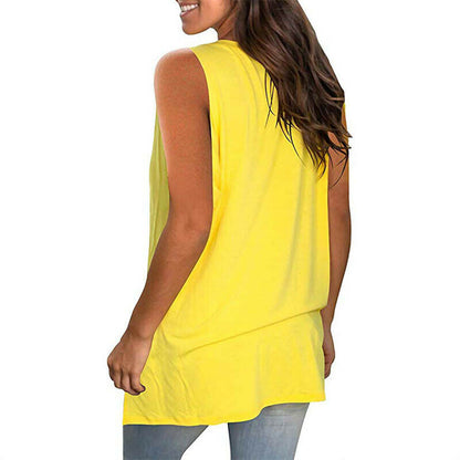 Casual V Neck Loose Tunic Tank Tops