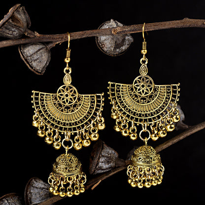 Indian 22K Gold Plated Earrings Jhumka