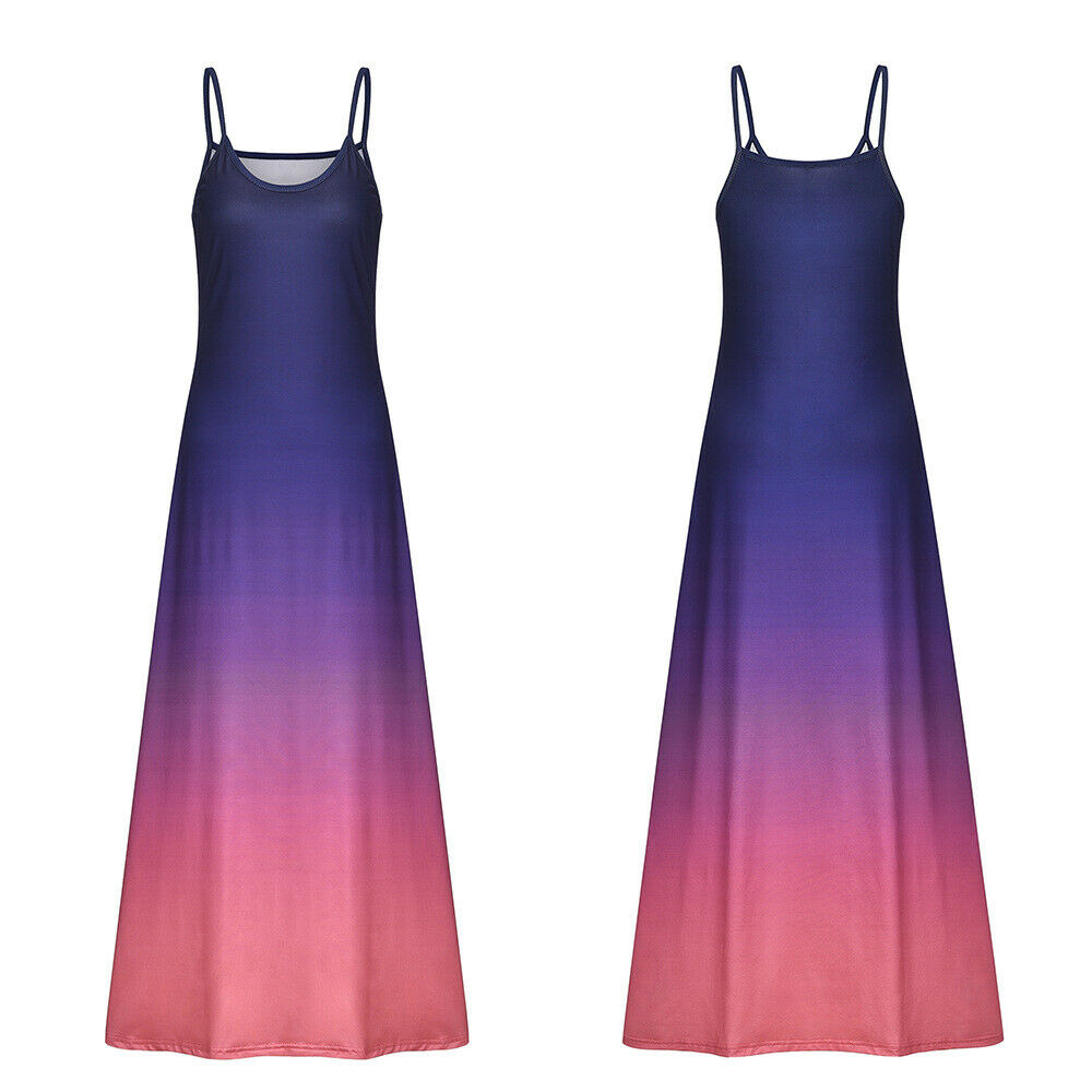 Loose Summer Beach Gradient Sundress