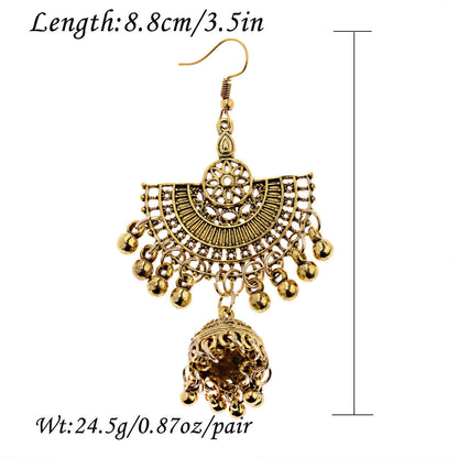 Indian 22K Gold Plated Earrings Jhumka