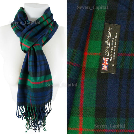 CASHMERE Scarf Scarves Plaid Wool