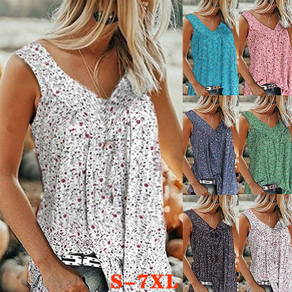 Loose Tunic Blouse Tank Top