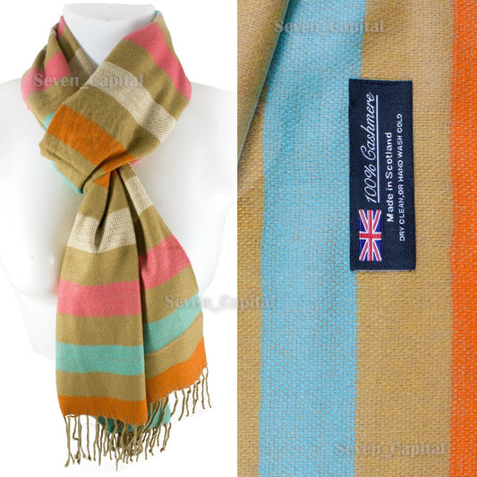 CASHMERE Scarf Scarves Plaid Wool