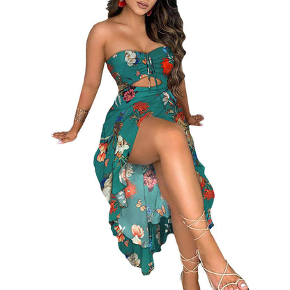 Summer Beach Holiday Floral Midi Dress