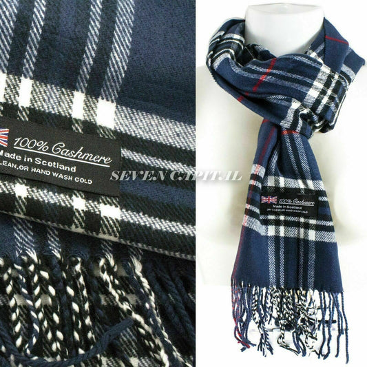 CASHMERE Scarf Scarves Plaid Wool