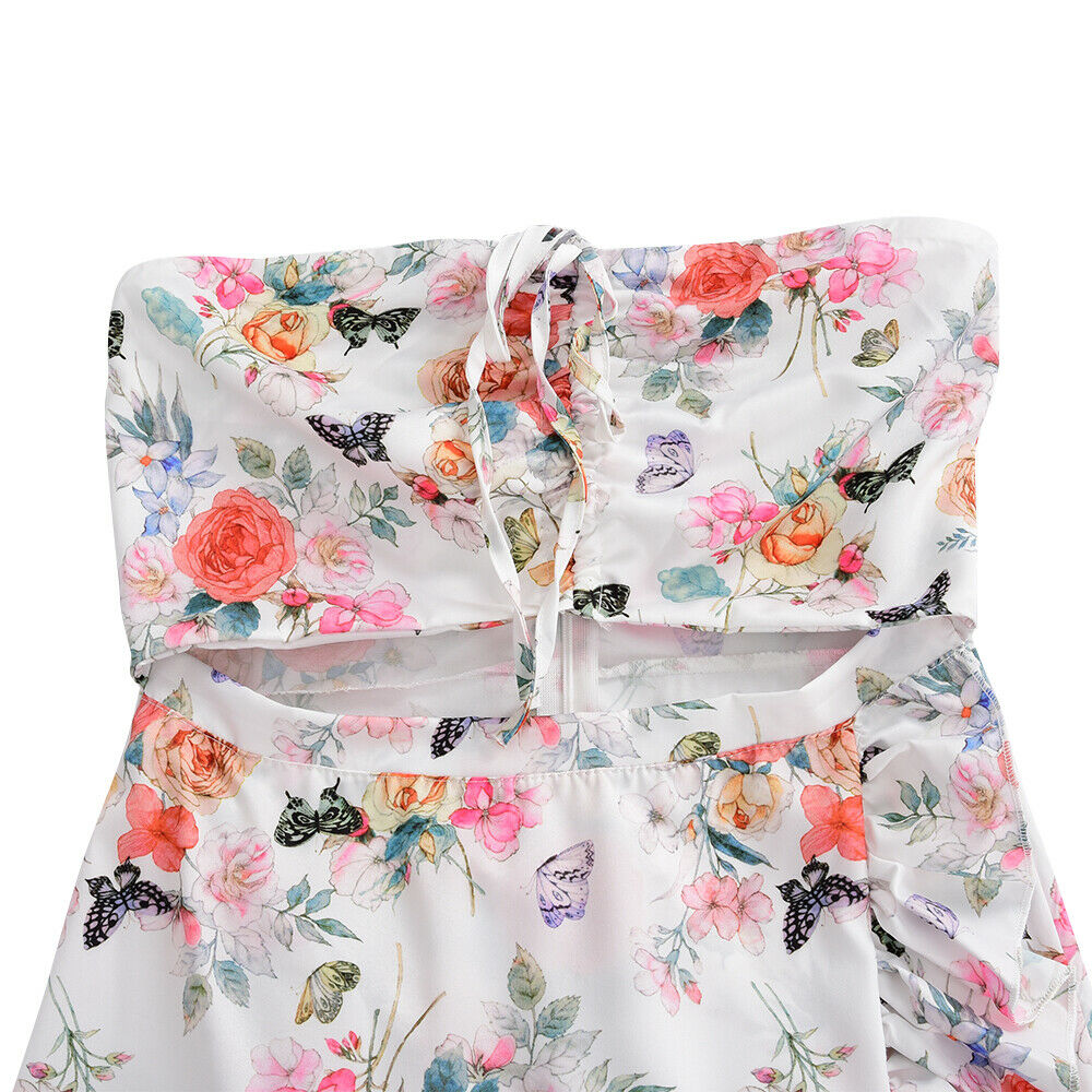 Summer Beach Holiday Floral Midi Dress