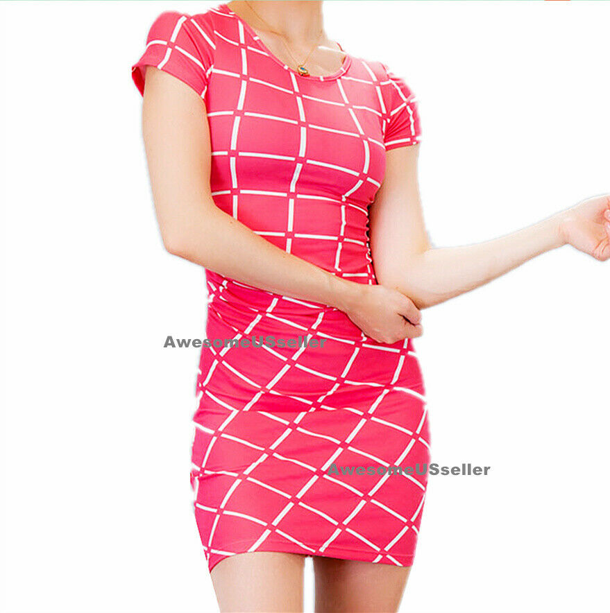 Short Sleeve Bodycon Bandage Tops