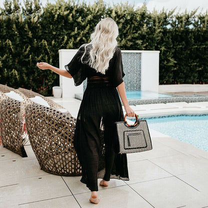 Casual Summer Boho Beach Long Maxi Slit Dress