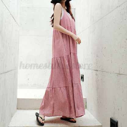 Tiered Summer Long Shirt Dress