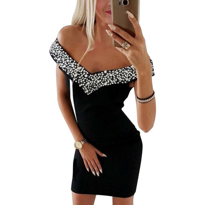 V Neck Evening Party Club Cocktail Dress