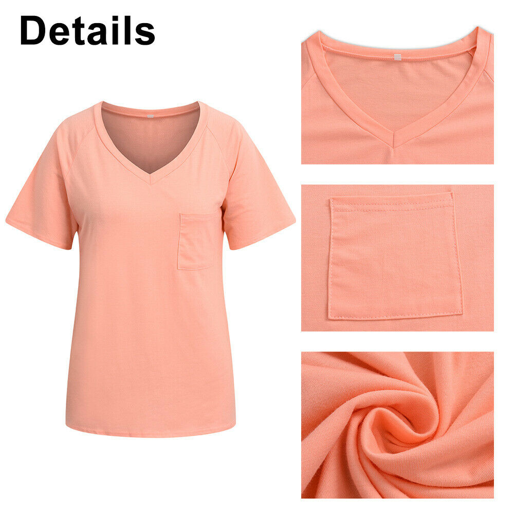 Casual Loose Blouse Pocket Top