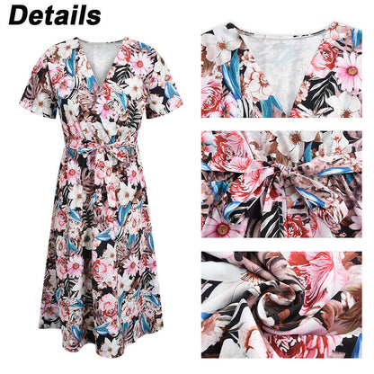 Summer Short Sleeve Party Sundress