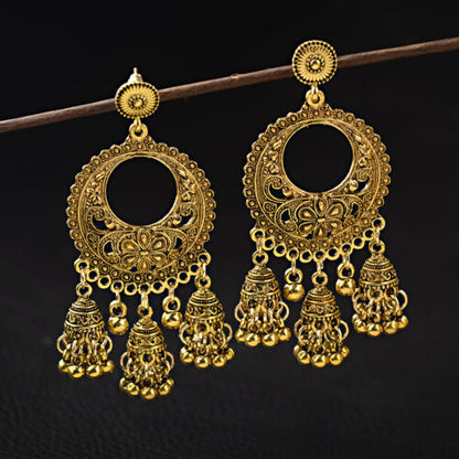 Indian 22K Gold Plated Earrings Jhumka