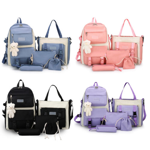 5Pcs Girls School Bag Set