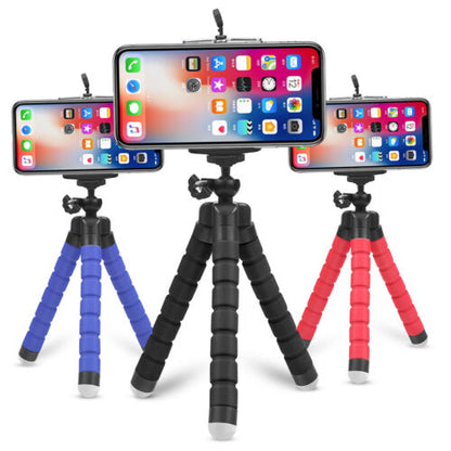 Adjustable Tripod Stand Flexible Phone Holder