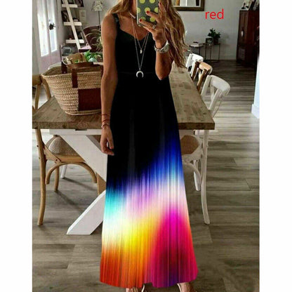 Floral Slim Club Loose Long Dress