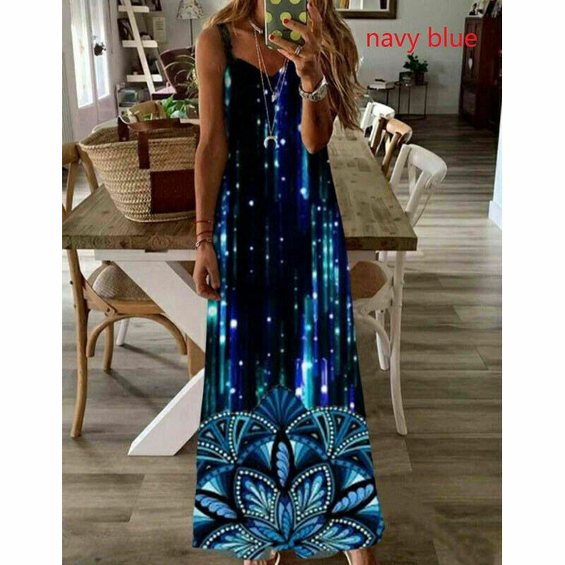 Floral Slim Club Loose Long Dress