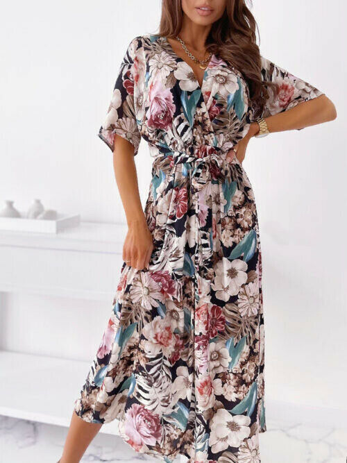 Summer Short Sleeve Party Sundress