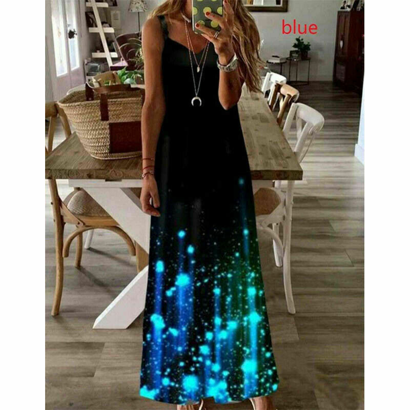 Floral Slim Club Loose Long Dress