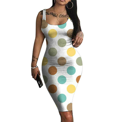 Women Print Bodycon Pencil Dress